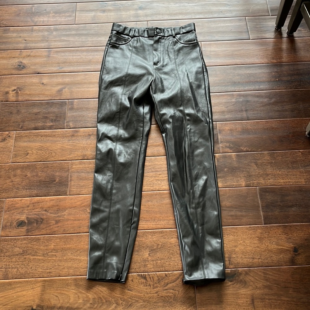 Zara vegan faux leather pants